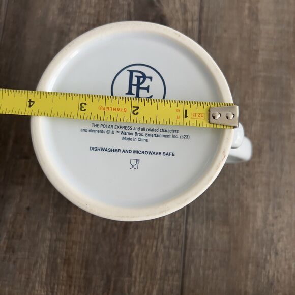 Warner Brothers The Polar Express Set of 4 Christmas 3D Coffee Cocoa Mugs Cups - Picture 7 of 7